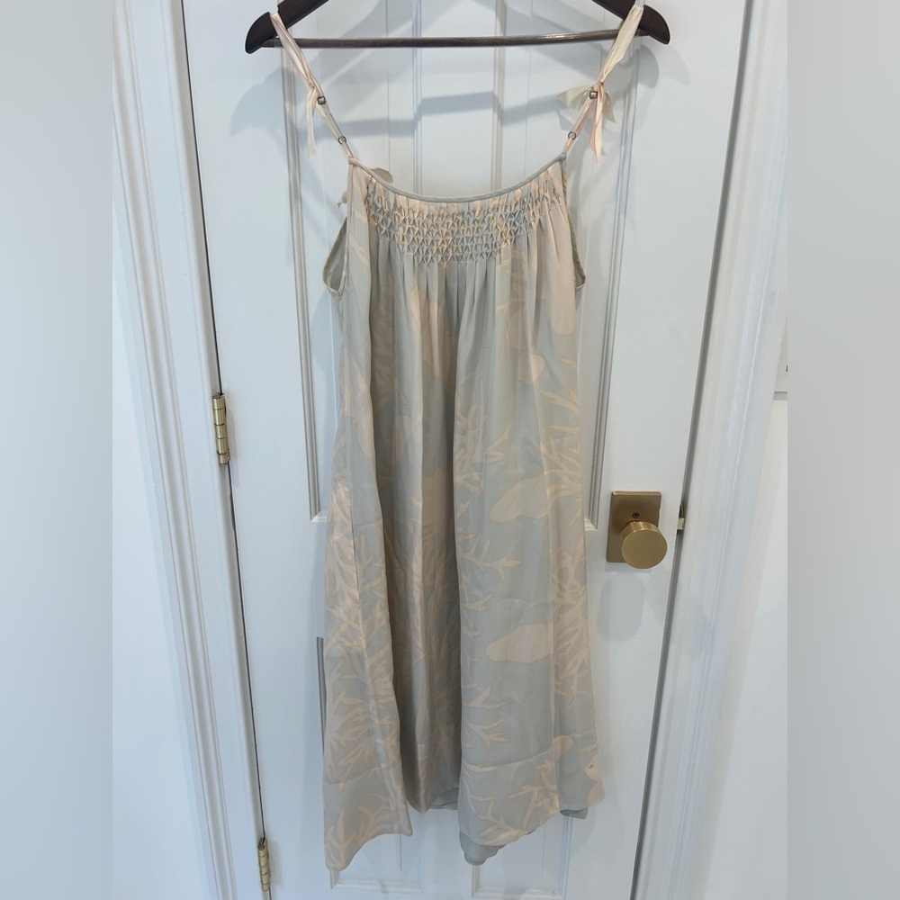 Rebecca Taylor Spaghetti Strap Silk Dress Size 8 - Picture 7 of 8